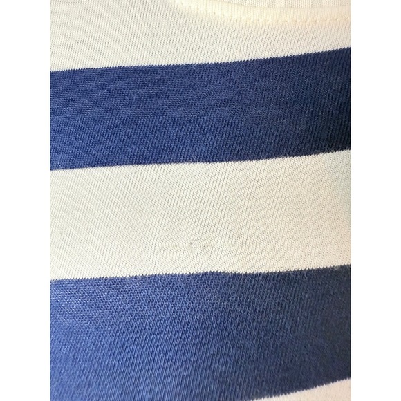 J.Crew Striped knit midi‎ dress Large Blue & White NWT - Picture 9 of 10